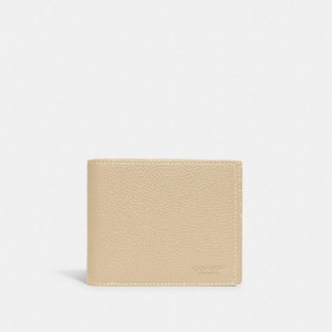 COACH® 3 In 1 Men Wallet White | VGWH83290