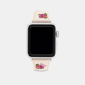 COACH® Apple® Strap, 38 Mm, 40 Mm And 41 Mm Women Watches White | KSZV86720