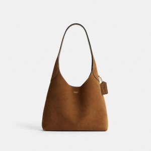 COACH® Brooklyn 28 Women Shoulder Bag Brown | ZKPG71348