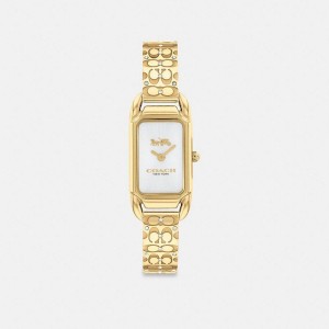 COACH® Cadie, 17.5 Mm X 28.5 Mm Women Watches Gold | RHAN84623