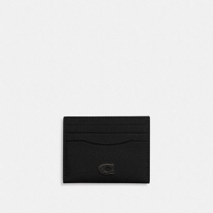 COACH® Card Case Men Wallet Black | PHCT78542