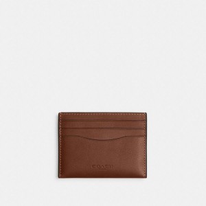 COACH® Card Case Men Wallet Brown | XFCZ18024