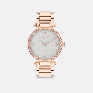 COACH® Cary, 34 Mm Women Watches Gold | XKTD47016