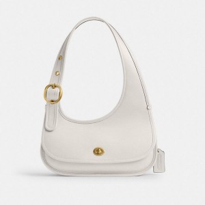 COACH® Cashin Carry Crescent Women Hobo Bag White | PERX58937