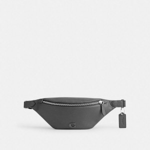 COACH® Charter 7 Men Belt Bags Grey | NJCP71042