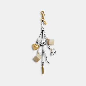 COACH® Cluster Dice Bag Women Charms White | ACNU83954