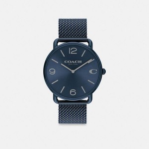COACH® Elliot, 41 Mm Men Watches Blue | HUGE64920