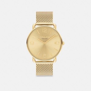 COACH® Elliot, 41 Mm Men Watches Gold | GSQE38240