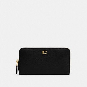 COACH® Essential Accordion Zip Women Wallet Black | IOCW79805