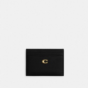 COACH® Essential Card Case Women Wallet Black | GYEN63947