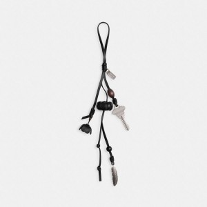 COACH® Heritage Bag Women Charms Black | VGZE31254