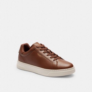 COACH® High Line Men Sneakers Brown | XDES40598