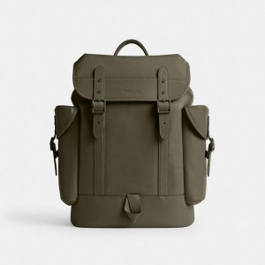 COACH® Hitch Men Backpack Green | MFUW24095