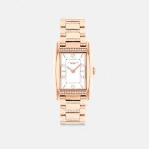 COACH® Reese, 24 Mm X 35 Mm Women Watches Gold | MFSE70839