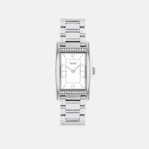 COACH® Reese, 24 Mm X 35 Mm Women Watches Silver | HRXM49016