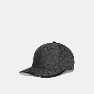 COACH® Signature Jacquard Baseball Men Hat Grey | BNDL49870