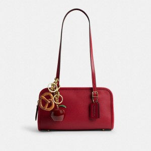 COACH® Swing Zip Bag Ands Women Charms Gold | XJFW48715