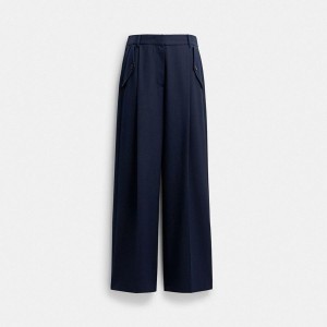 COACH® Tailored Women Pants Navy | NDRL24081