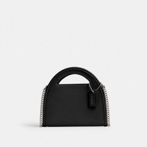 COACH® Top Handle Card Case Women Crossbody Bag Black | XPMB51086