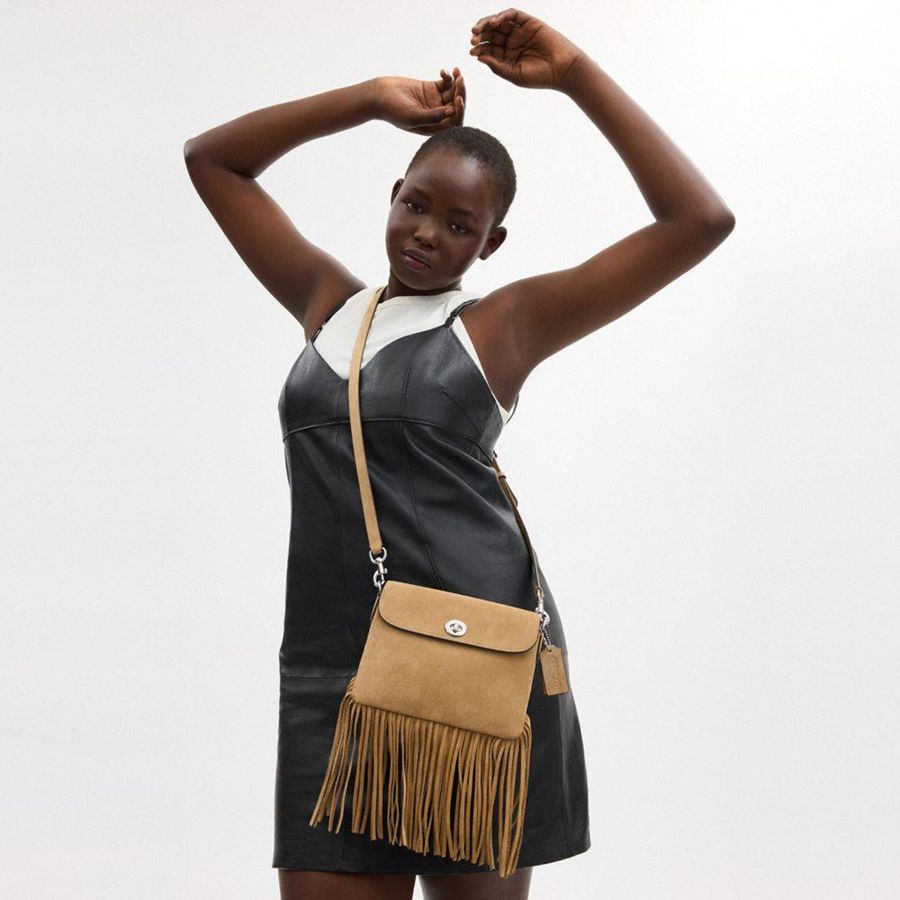 COACH® 1964 Fringe Women Crossbody Bag Yellow | NYGH61723