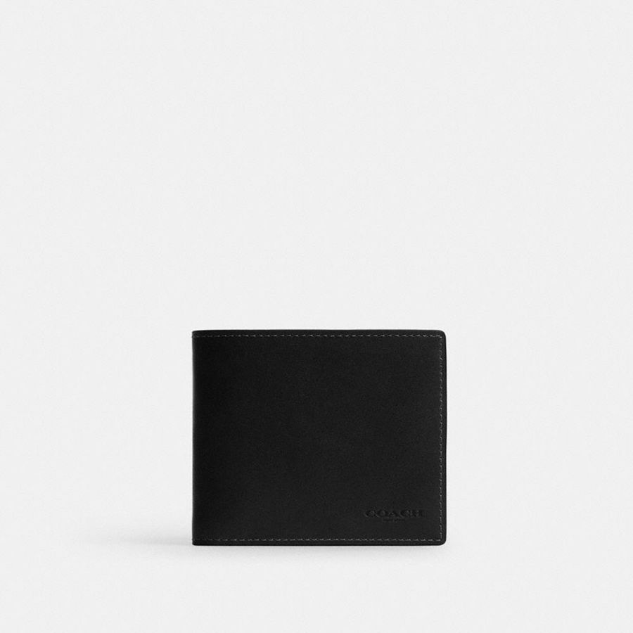 COACH® 3 In 1 Men Wallet Black | ANHP17394