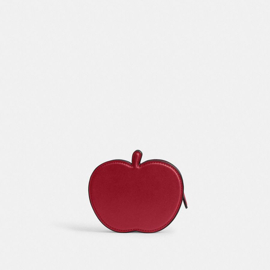 COACH® Apple Coin Purse Women Wallet Red | NZGP98367