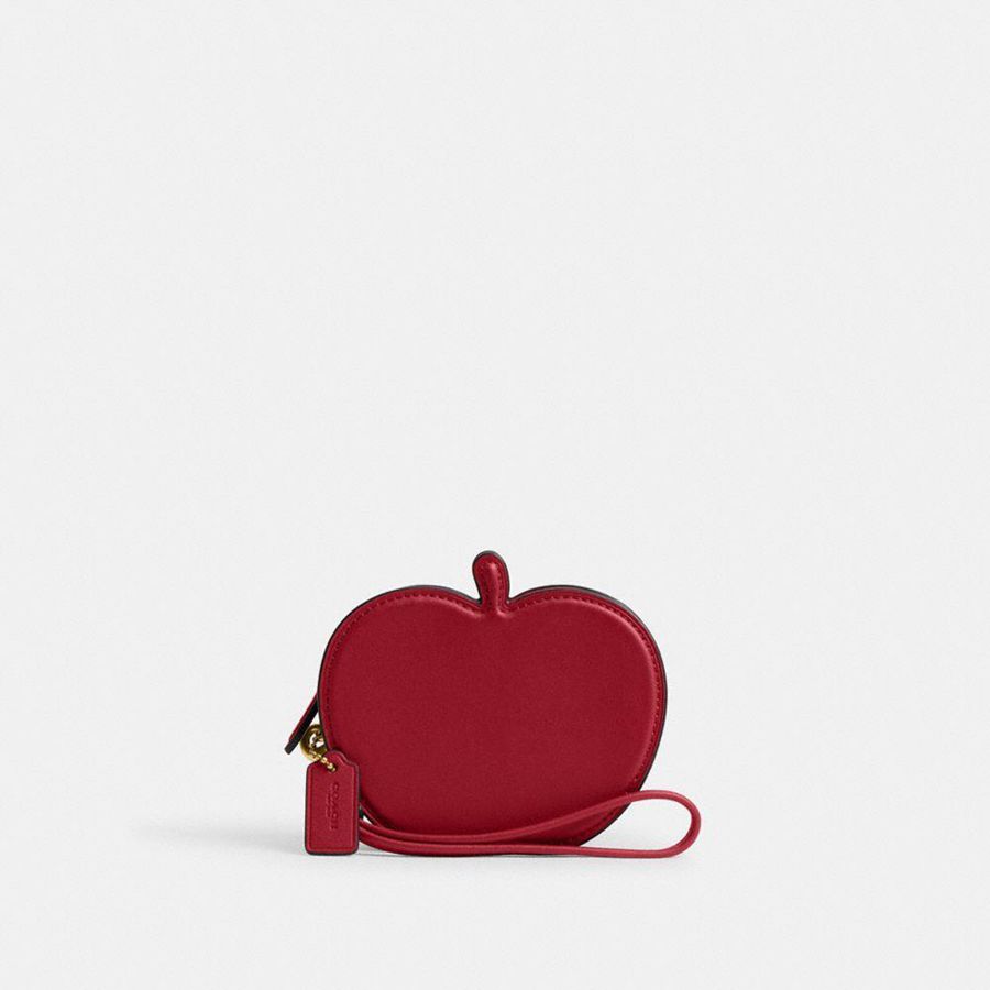 COACH® Apple Coin Purse Women Wallet Red | NZGP98367