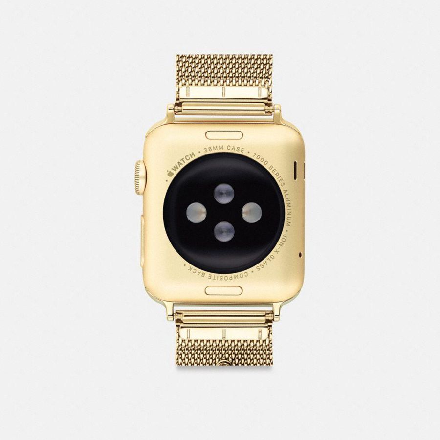 COACH® Apple® Strap, 38 Mm, 40 Mm And 41 Mm Men Watches Gold | KPRB05398