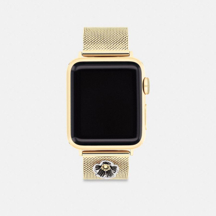 COACH® Apple® Strap, 38 Mm, 40 Mm And 41 Mm Men Watches Gold | KPRB05398