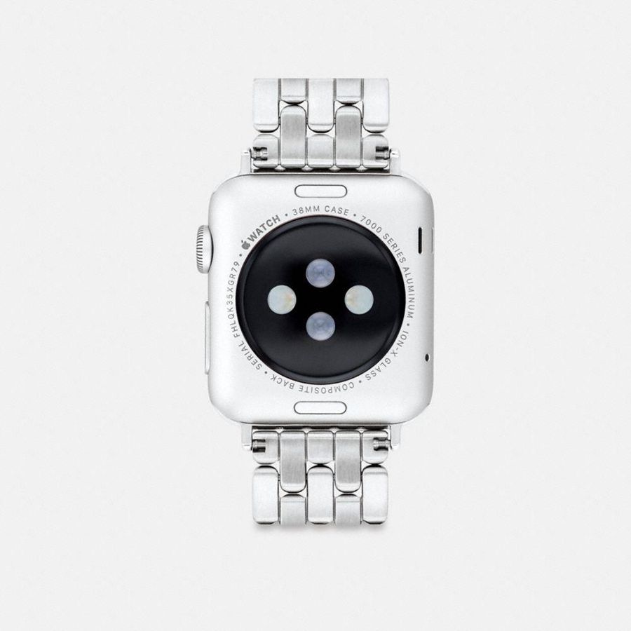 COACH® Apple® Strap, 38 Mm, 40 Mm And 41 Mm Women Watches Silver | FRUO74612