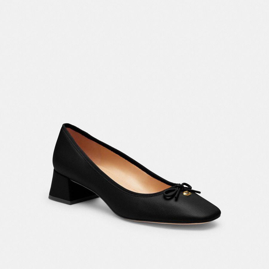 COACH® Ava Ballet Women Pumps Black | BGMD41590