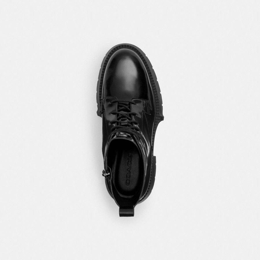 COACH® Avery Platformie Women Boots Black | PBFN86145