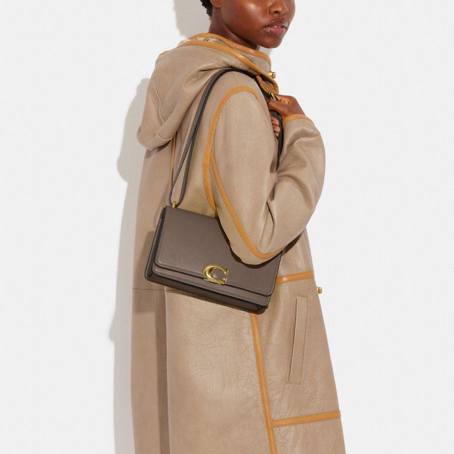 COACH® Bandit Women Shoulder Bag Brown | CYRV64872