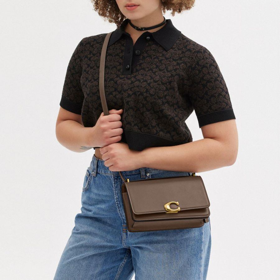 COACH® Bandit Women Shoulder Bag Brown | CYRV64872