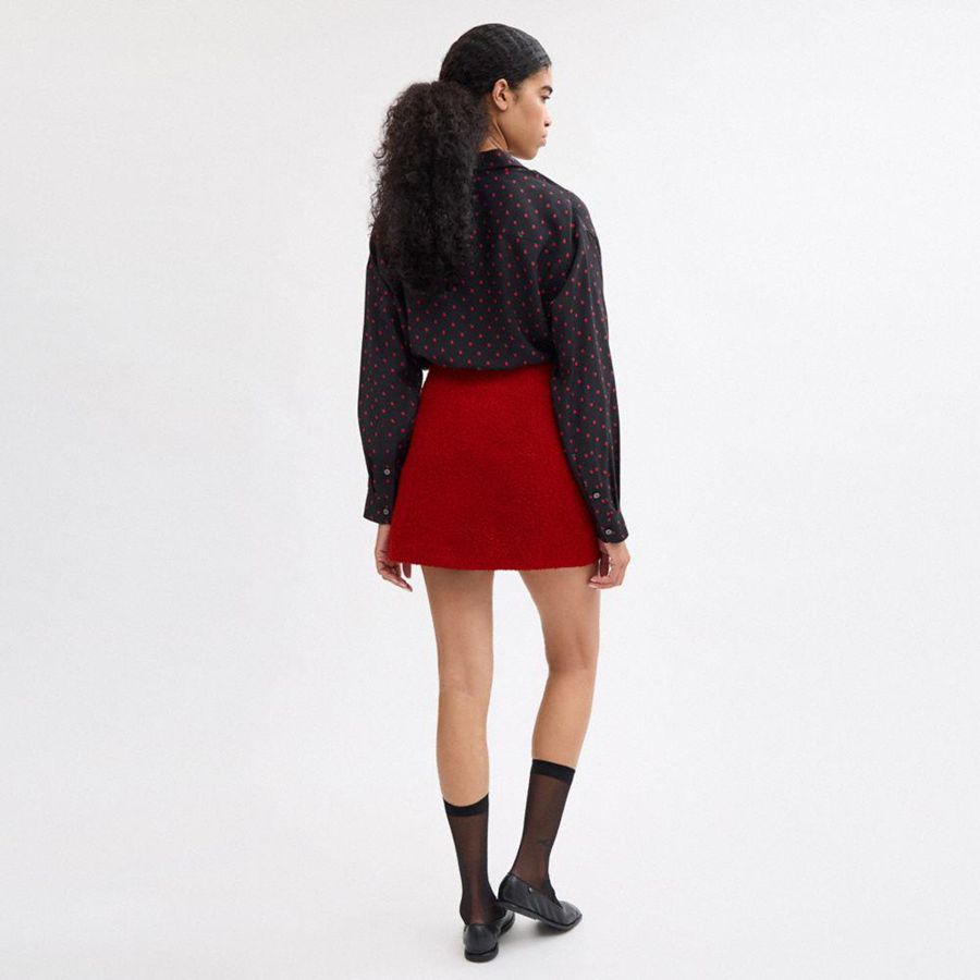 COACH® Boucle Women Skirt Red | SYZD46527
