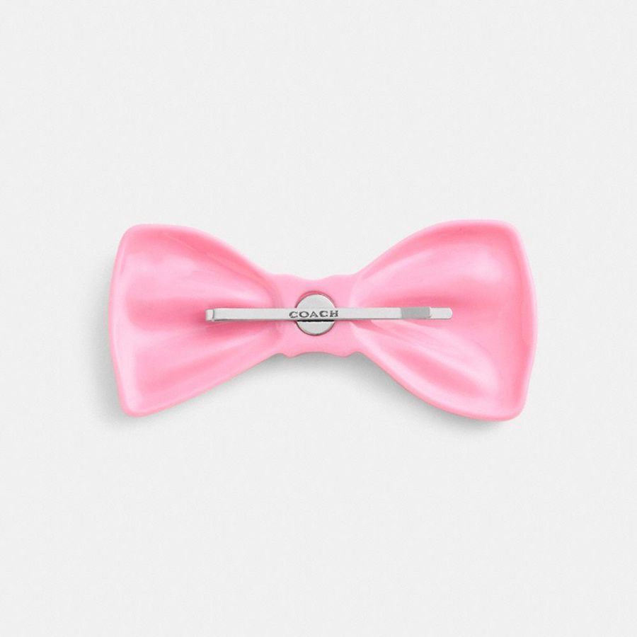 COACH® Bow Barrette Women Jewelry Pink | EKBT37265