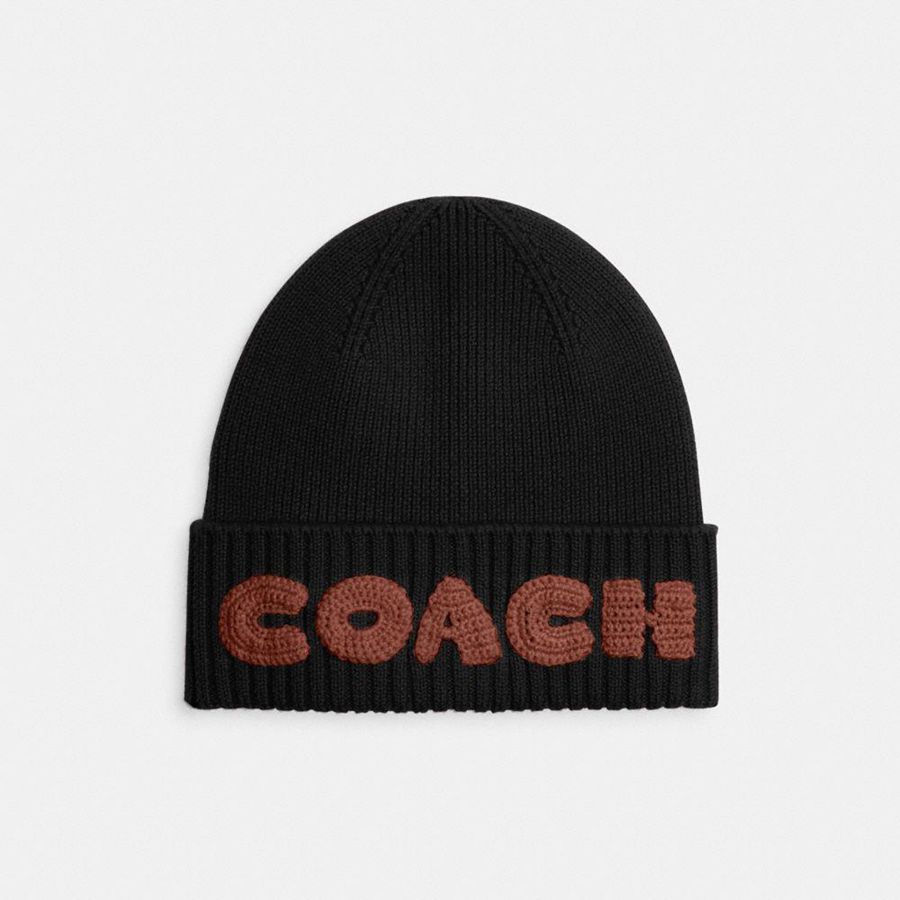 COACH® Boxed Women Beanie Black | WLKT06527