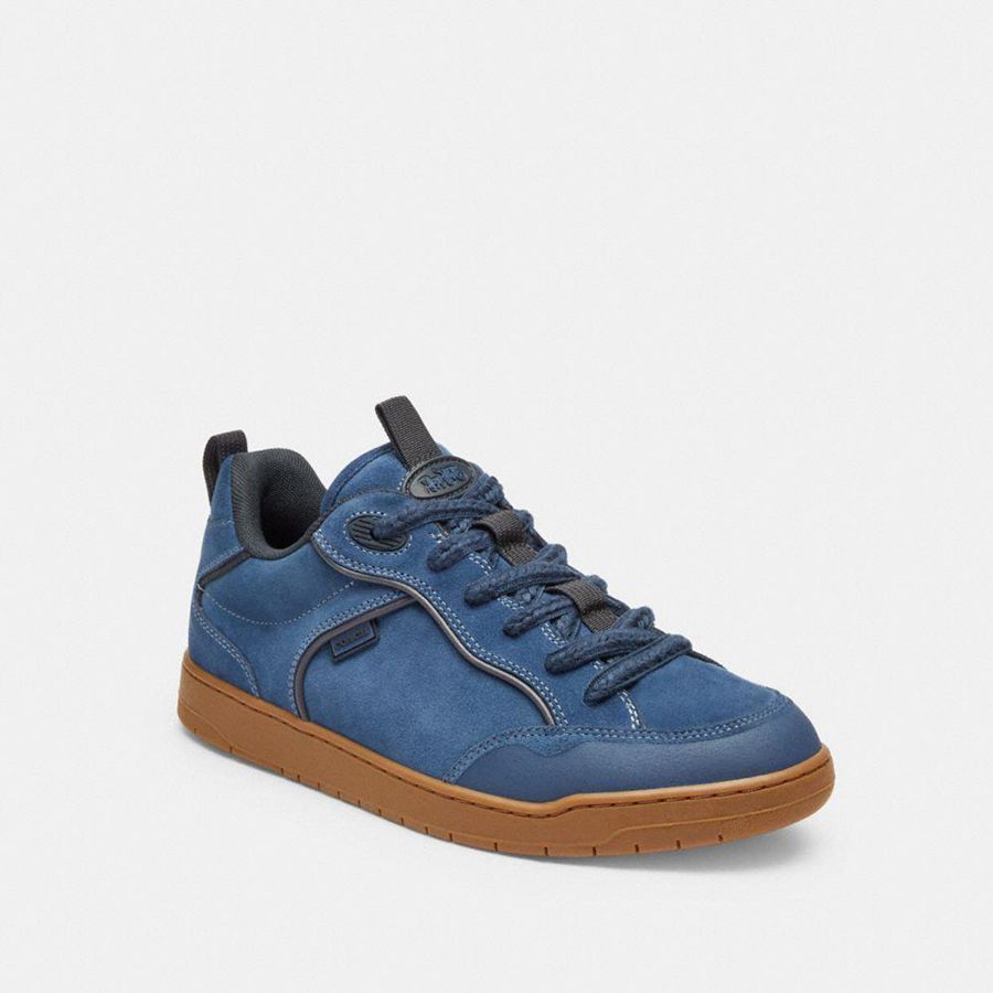 COACH® C203 Men Sneakers Blue | RUBI53061
