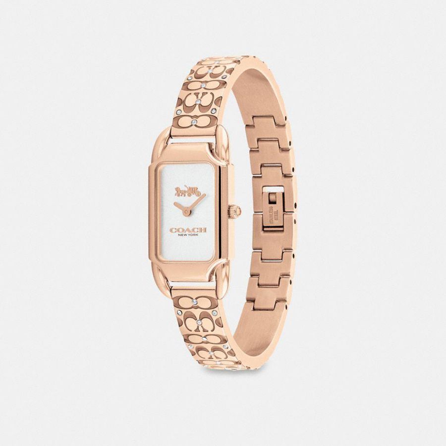 COACH® Cadie, 17.5 Mm X 28.5 Mm Women Watches Gold | PRGQ19863