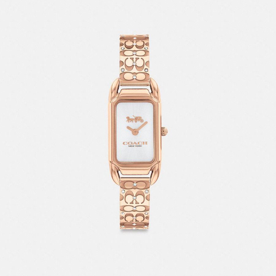 COACH® Cadie, 17.5 Mm X 28.5 Mm Women Watches Gold | PRGQ19863
