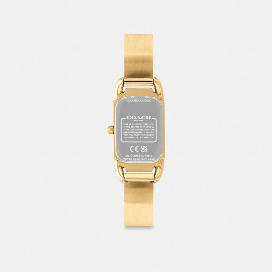 COACH® Cadie, 17.5 Mm X 28.5 Mm Women Watches Gold | RHAN84623