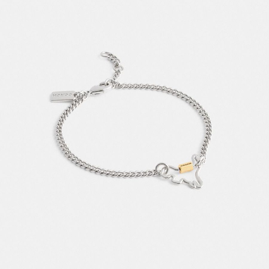 COACH® Carabiner Rexy Bracelet Women Jewelry Silver | NLEG37916