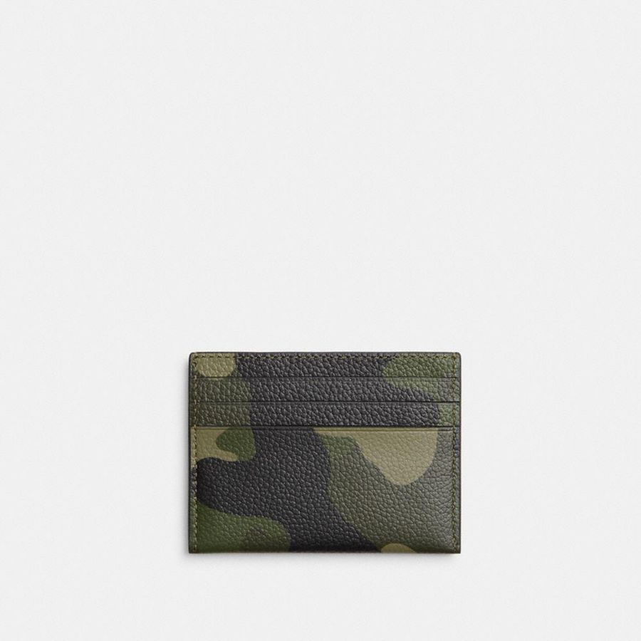 COACH® Card Case Men Wallet Grey | OYUL70361