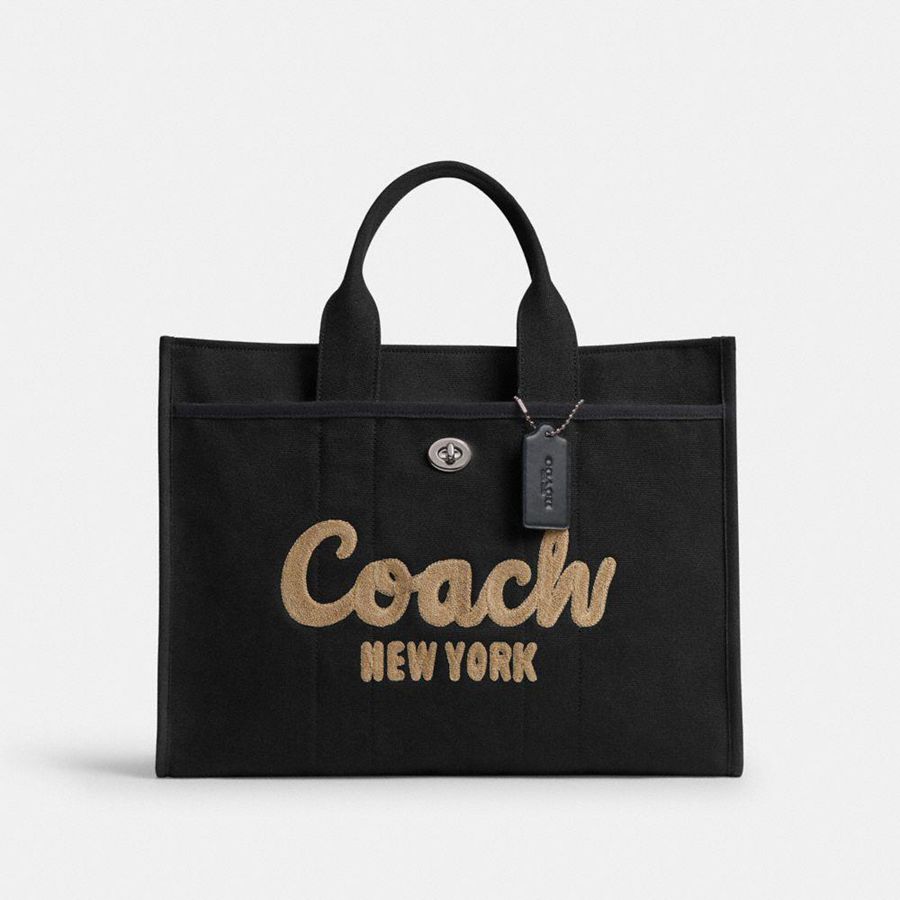 COACH® Cargo 42 Women Tote Bags Black | VJEU25380