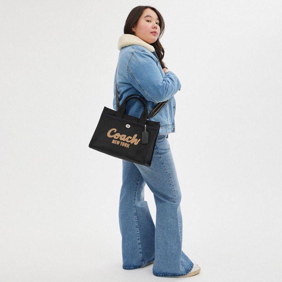 COACH® Cargo Men Tote Bags Black | MRUC34201