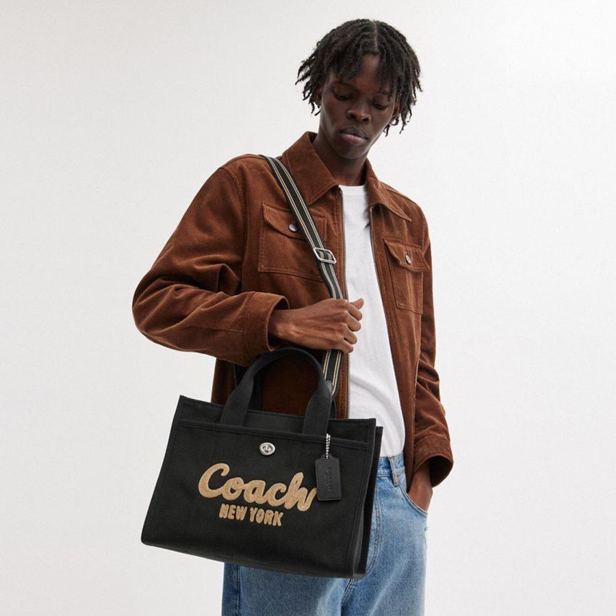 COACH® Cargo Women Tote Bags Black | TKGW83472