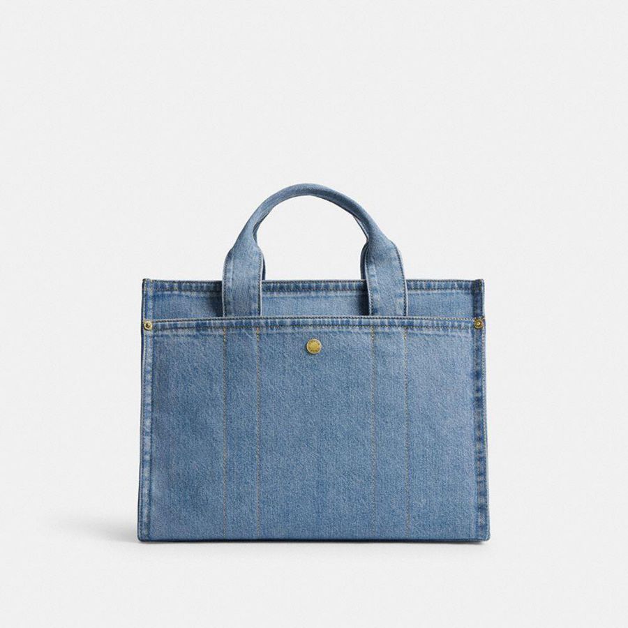 COACH® Cargo Women Tote Bags Blue | XAIV43678