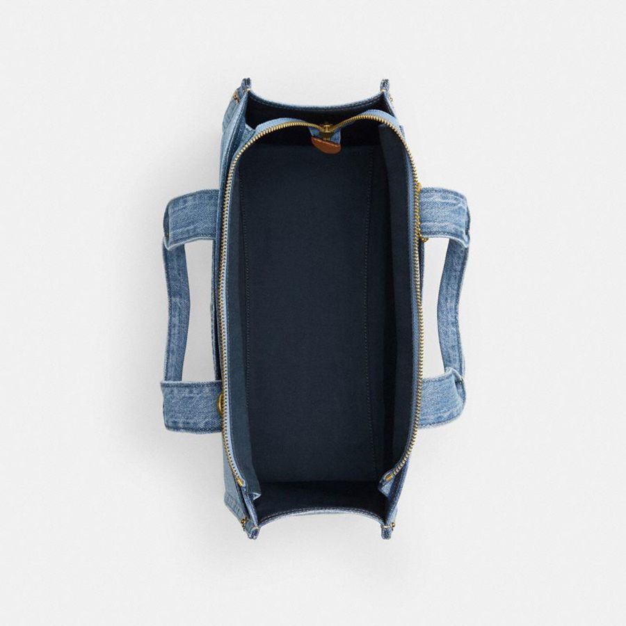 COACH® Cargo Women Tote Bags Blue | XAIV43678