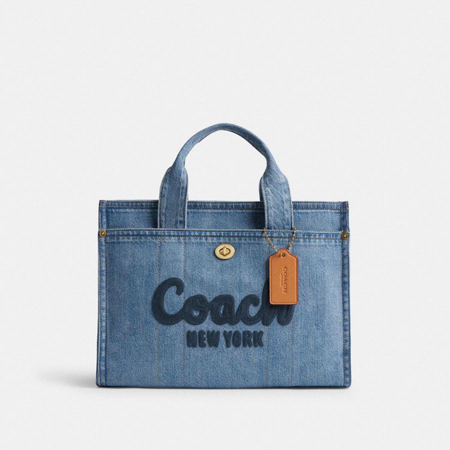 COACH® Cargo Women Tote Bags Blue | XAIV43678