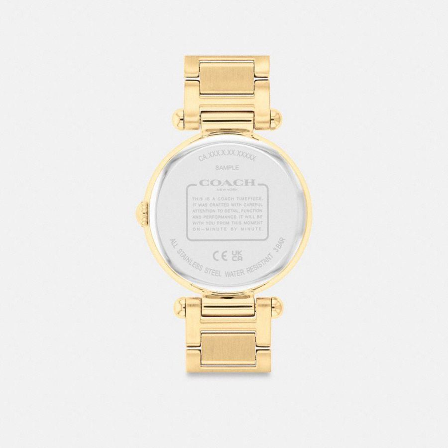 COACH® Cary, 34 Mm Women Watches Gold | CQVT79034